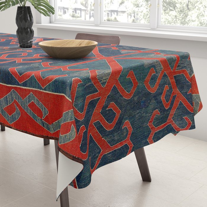 Avar Daghestan Northeast Caucasus Kilim Print Tablecloth Gallery Image 3