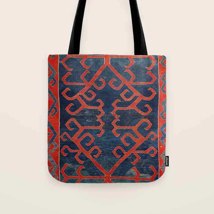 Avar Daghestan Northeast Caucasus Kilim Print Tote Bag Gallery Image 1
