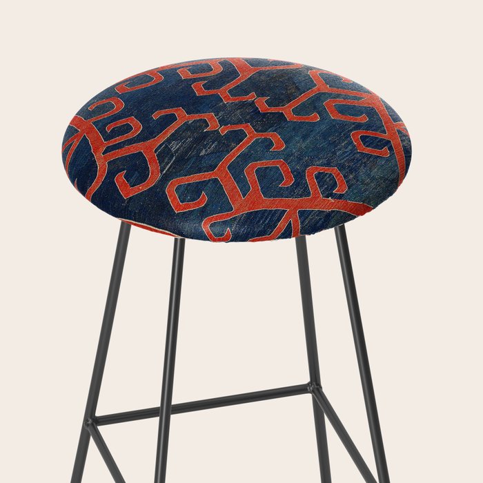 Avar Daghestan Northeast Caucasus Kilim Print Stool Gallery Image 2