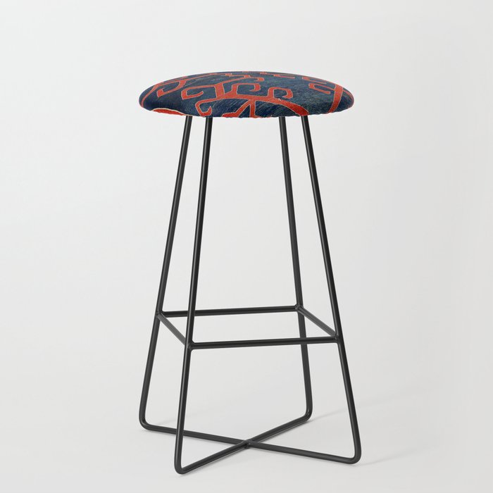 Avar Daghestan Northeast Caucasus Kilim Print Stool Gallery Image 1