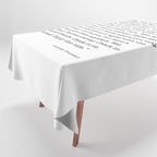 Eat at a local restaurant tonight, Anthony Bourdain Quote Tablecloth Gallery Image 1