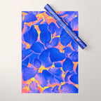 Supercontrast, Pop of Color Ultraviolet Nature, Floral Graphic Design Wrapping Paper Gallery Image 1