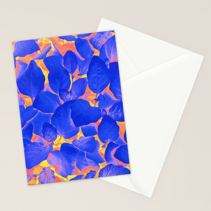 Supercontrast, Pop of Color Ultraviolet Nature, Floral Graphic Design Stationery Card Gallery Image 2