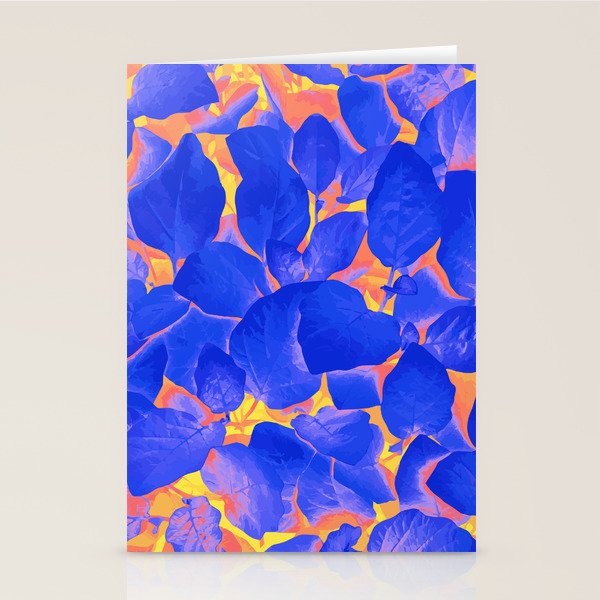 Supercontrast, Pop of Color Ultraviolet Nature, Floral Graphic Design Stationery Card Gallery Image 1