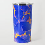 Supercontrast, Pop of Color Ultraviolet Nature, Floral Graphic Design Travel Mug Gallery Image 1