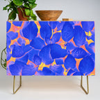 Supercontrast, Pop of Color Ultraviolet Nature, Floral Graphic Design Credenza Gallery Image 1