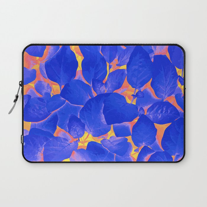 Supercontrast, Pop of Color Ultraviolet Nature, Floral Graphic Design Laptop Sleeve Gallery Image 1