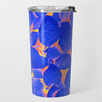 Supercontrast, Pop of Color Ultraviolet Nature, Floral Graphic Design Travel Mug Gallery Image 2