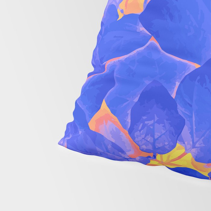 Supercontrast, Pop of Color Ultraviolet Nature, Floral Graphic Design Pillow Sham Gallery Image 4