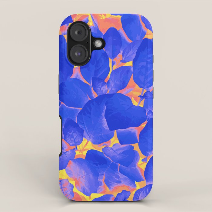 Supercontrast, Pop of Color Ultraviolet Nature, Floral Graphic Design iPhone Case Gallery Image 1
