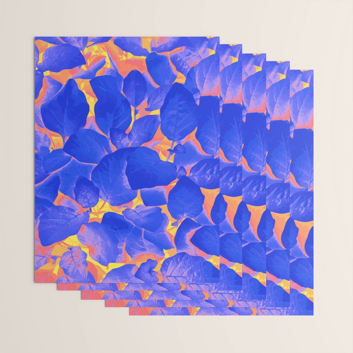 Supercontrast, Pop of Color Ultraviolet Nature, Floral Graphic Design Wrapping Paper Gallery Image 3