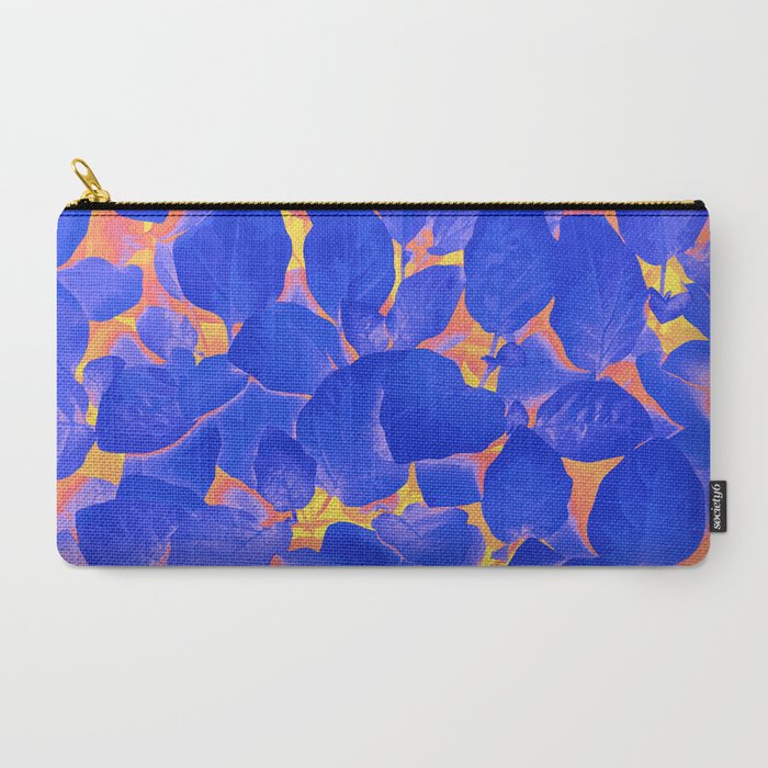 Supercontrast, Pop of Color Ultraviolet Nature, Floral Graphic Design Carry All Pouch Gallery Image 2