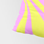Vivid Mod Swirl Retro Abstract Pattern Neon Yellow and Pink Pillow Sham Gallery Image 4