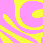 Vivid Mod Swirl Retro Abstract Pattern Neon Yellow and Pink Coffee Mug Gallery Image 2