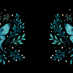 Mystical Luna Moth - Turquoise Coffee Mug Gallery Image 2