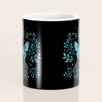 Mystical Luna Moth - Turquoise Coffee Mug Gallery Image 4