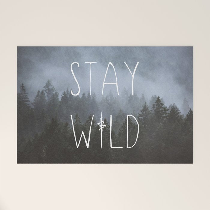 Stay Wild - Forest Adventure Welcome Mat Gallery Image 1