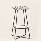 Ditsy Bloom - charcoal Stool Gallery Image 1