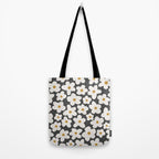 Ditsy Bloom - charcoal Tote Bag Gallery Image 2