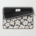 Ditsy Bloom - charcoal Laptop Sleeve Gallery Image 2