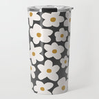 Ditsy Bloom - charcoal Travel Mug Gallery Image 1