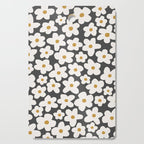 Ditsy Bloom - charcoal Cutting Board Gallery Image 1