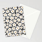 Ditsy Bloom - charcoal Stationery Card Gallery Image 2