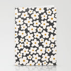 Ditsy Bloom - charcoal Stationery Card Gallery Image 2
