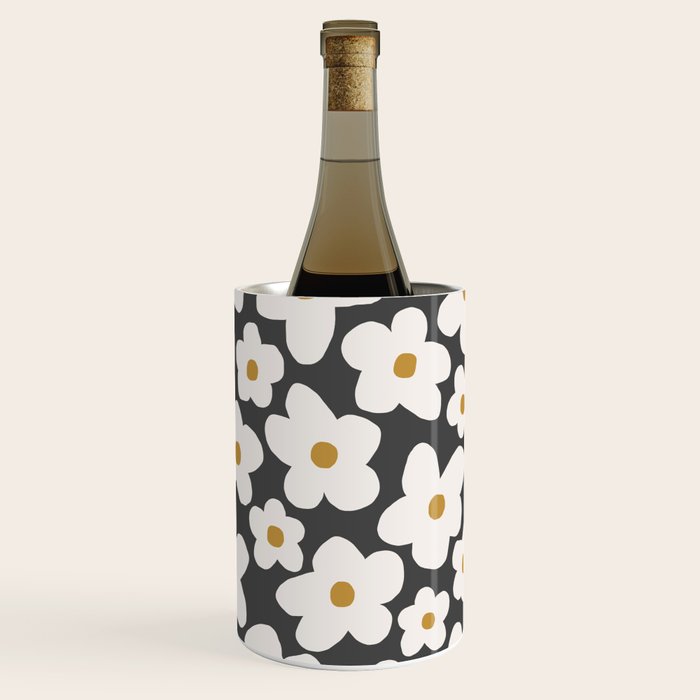Ditsy Bloom - charcoal Wine Chiller Gallery Image 3