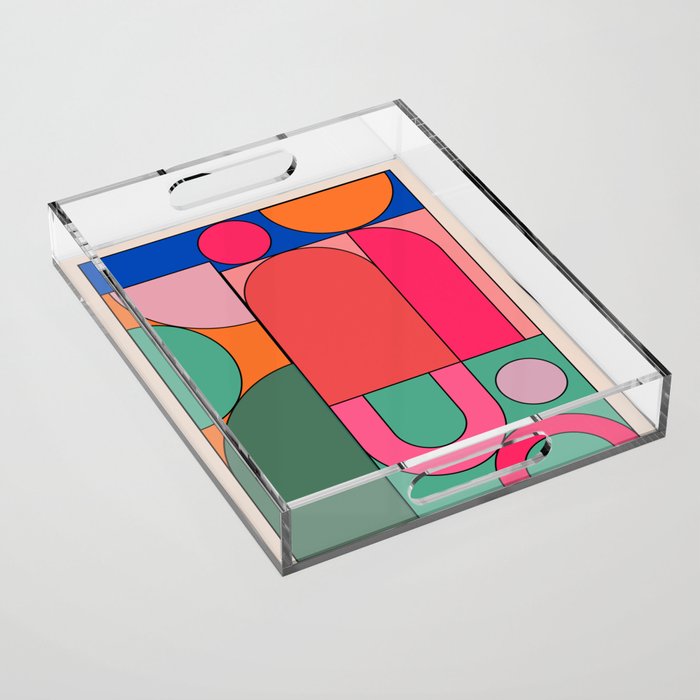 Geometric Shapes 239 Acrylic Tray Gallery Image 1