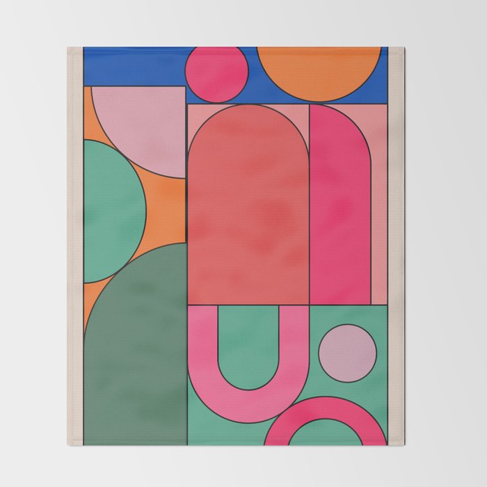Geometric Shapes 239 Throw Blanket Gallery Image 2