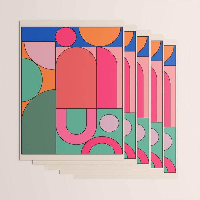 Geometric Shapes 239 Wrapping Paper Gallery Image 3