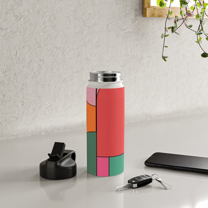 Geometric Shapes 239 Water Bottle Gallery Image 4