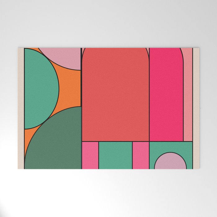 Geometric Shapes 239 Welcome Mat Gallery Image 1