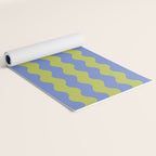 Striped Waves Retro Surf Yoga Mat Gallery Image 2
