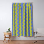 Striped Waves Retro Surf Window Curtain Gallery Image 5