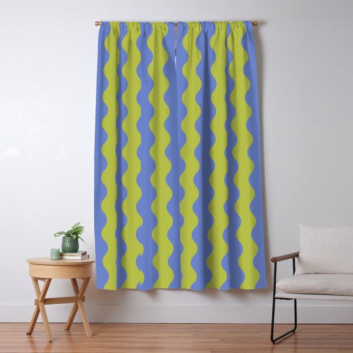 Striped Waves Retro Surf Window Curtain Gallery Image 5