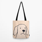 Golden retriever on cream Tote Bag Gallery Image 2