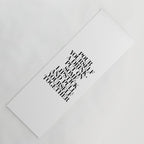 Pour Yourself a Drink, Put on Some Lipstick and Pull Yourself Together black-white home wall decor Yoga Mat Gallery Image 1