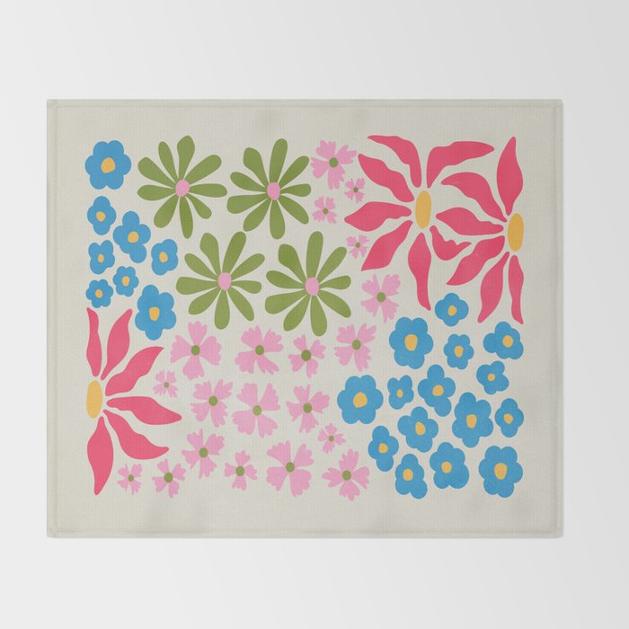 Flower Market 02: Kyoto Throw Blanket Gallery Image 2