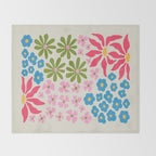 Flower Market 02: Kyoto Throw Blanket Gallery Image 2