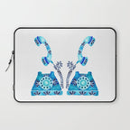 Vintage Rotary Phone - Blue Raspberry Laptop Sleeve Gallery Image 1