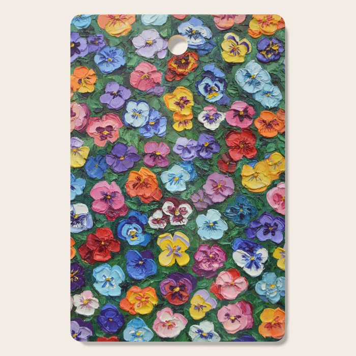 Pansy Gardn Cutting Board Gallery Image 1