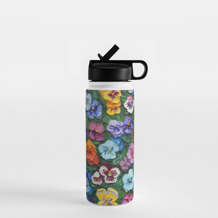 Pansy Gardn Water Bottle Gallery Image 1