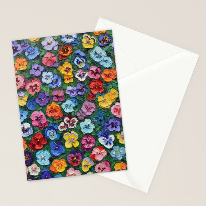 Pansy Gardn Stationery Card Gallery Image 2