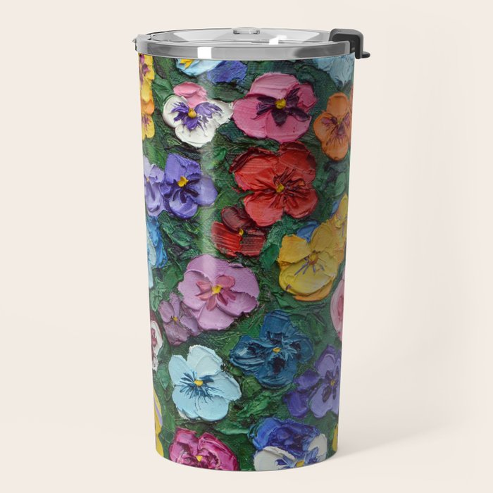 Pansy Gardn Travel Mug Gallery Image 2