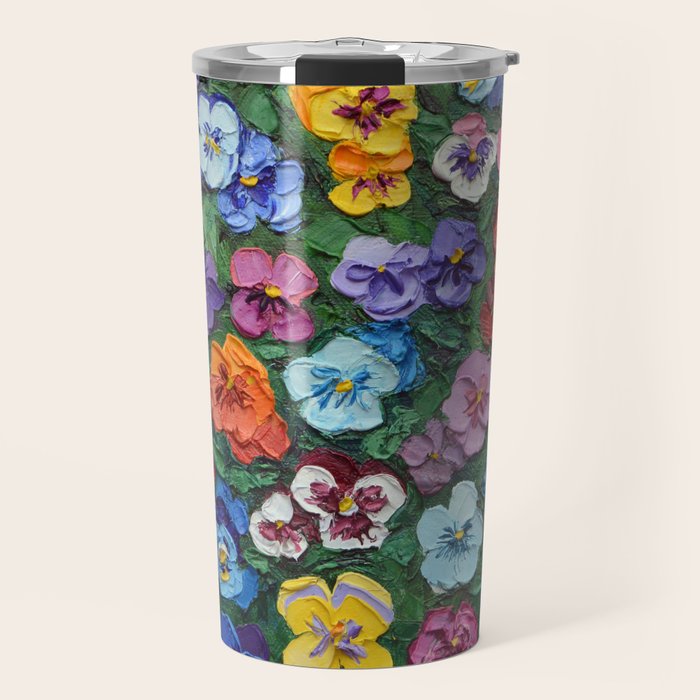 Pansy Gardn Travel Mug Gallery Image 1