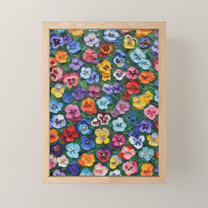 Pansy Gardn Mini Art Print Gallery Image 1