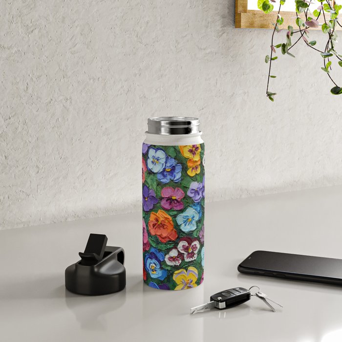 Pansy Gardn Water Bottle Gallery Image 4