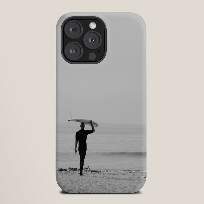 Surf Photography Print, Malibu California, Surf Art, Surf Decor, Black and White Print, Wall Art iPhone Case Gallery Image 20